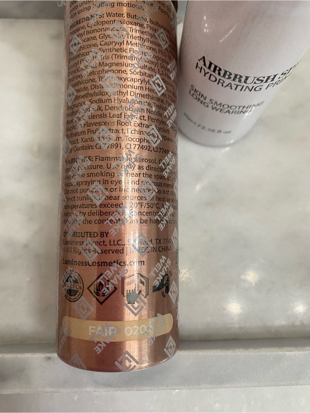 New Luminess Airbrush Spray Silk Foundation & Hydrating Primer set  fair 020 - Picture 7 of 10